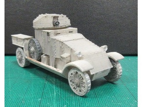 lanchester armored car 1100 scale vehicles gaming miniature scenery wargaming ww2 british weapons wwii 3d print model - Mito3D