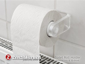 toilet roll holder clear clean bathroom accessories cnc router sorotec basicline paper zenziwerken 3d print model - Mito3D