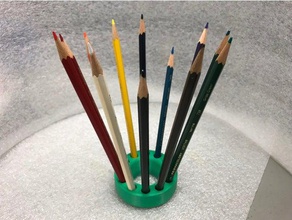 boyama 12 tutucu kalemler sanat 3d print model - Mito3D