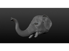 elephant 3d printing 3d print model - Mito3D