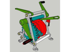 cabrestante engineering engranaje engranajes Zahnräder Winde 3d print model - Mito3D