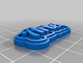 llavero ariel Schlüsselanhänger angepasst 3d print model - Mito3D