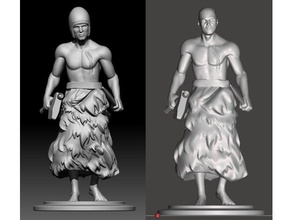 bald warrior models 3d print model - Mito3D