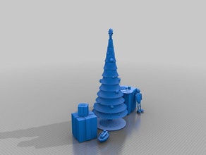 christmas tree 3d print model - Mito3D