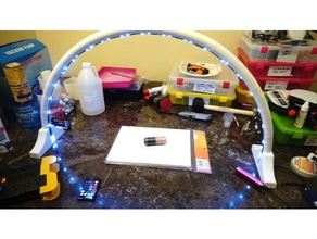 led light arch math based other lights strips pla 3d print model - Mito3D