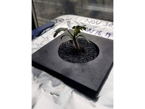 hydro plant support rockwool alternative outdoor garden holder hydroponics kratky net cup noodle planter 3d print model - Mito3D