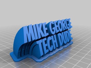 richard moss 3 de la oficina personalizado 3d print model - Mito3D