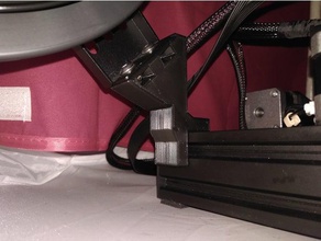 ender 3 side spool converter bracket steeper 45&deg angle 3d printing filament holder 3d print model - Mito3D