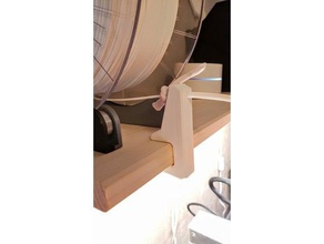 shelf mounted ptfeteflon tube holder 3d printer accessories ptfe mount bracket 3d print model - Mito3D