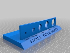 hole tolerance 3d printing tests 3d print model - Mito3D