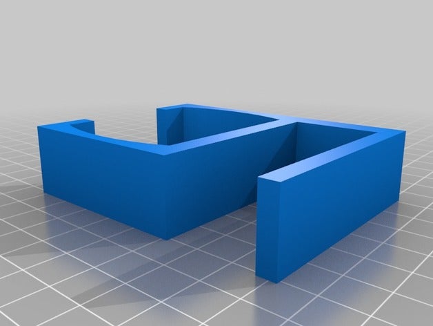 my customized euro power strip clip -clip size organization 3D print model - Mito3D