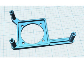 zonestar z6 placa base 40x40mm el apoyo de los fans 3d la impresora partes 3d print model - Mito3D