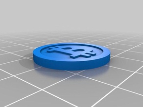 bitcoin moedas emblemas 3d print model - Mito3D