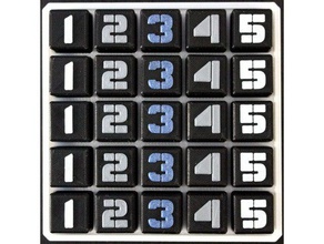 carré latin de puzzle les mathématiques cube euler 3d print model - Mito3D
