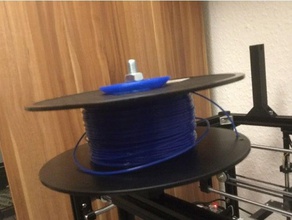spoolholder 10mm assale 2020 orizzontale 3d la stampante parti estrusione bobina di filamento titolare tronxy x5 3d print model - Mito3D