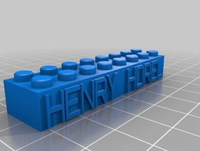 henry horel blu costruzione i giocattoli personalizzato 3d print model - Mito3D