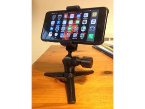 phone tripod stand adjustable no mobile 3d print model - Mito3D