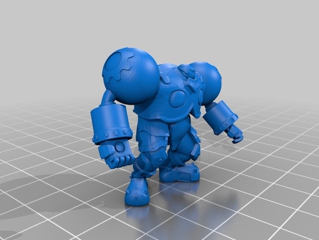 warforged battle chasers style other dnd dungeons dragons 3D print model - Mito3D