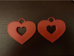 heart earrings valentines day gifts 3d print model - Mito3D