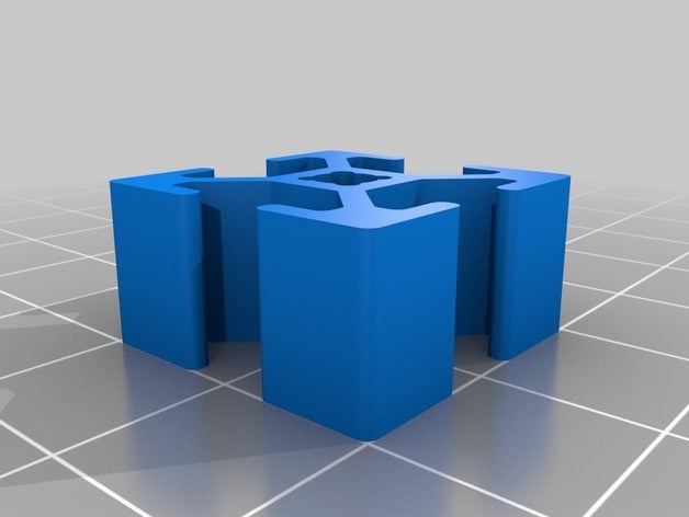 2020 estrusione parti 3D print model - Mito3D