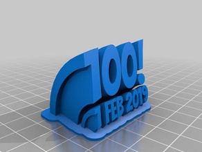 100+data office personalizzato 3d print model - Mito3D