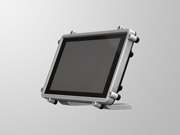 raspberry pi official touchscreen case computer 7 3 rpi 3D print model - Mito3D
