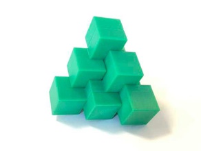 three piece block assembly puzzle puzzles 3d print model - Mito3D