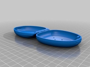 mouthguard case vents bathroom 3d print model - Mito3D