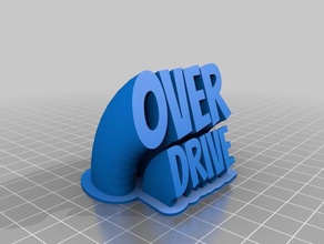 sweeping line plate overdrive office customized 3d print model - Mito3D