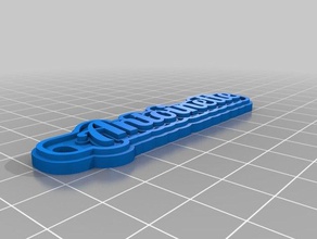 antoinette keychains customized 3d print model - Mito3D