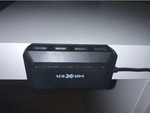 usb dock computer holder cable 3d print model - Mito3D