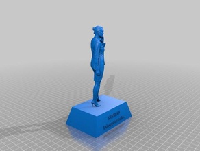 estatua-silencio Skulpturen angepasst 3d print model - Mito3D