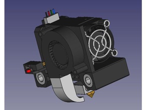 anet a6 printhead assembly 3d printer parts hotend hot end 3d print model - Mito3D