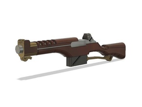 milner patrón de la selva rifle láser props 28mm warhammer 40k 3d print model - Mito3D
