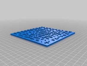 braille plaka tr öğrenme 3d print model - Mito3D
