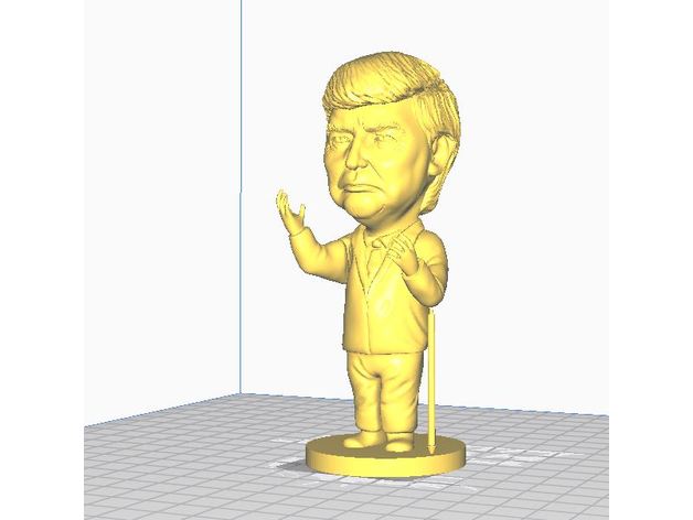 donald trump Menschen Liebe Trumpf hassen Präsident 3D print model - Mito3D