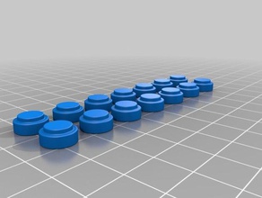 mini checkerboard toys games boardgame checkers set 3d print model - Mito3D
