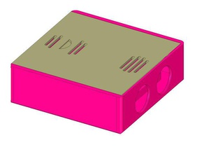 asksinpp collezione hm-wds40-gi-ho coperta eckig l'elettronica caso homeautomation homematic 3d print model - Mito3D