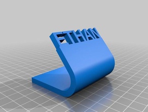 ethanname i segni loghi personalizzato 3d print model - Mito3D