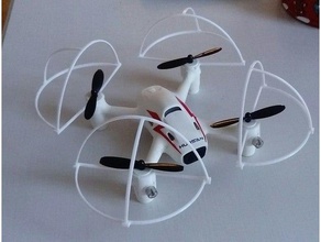 drone hubsan de protection passe-temps x4 3d print model - Mito3D