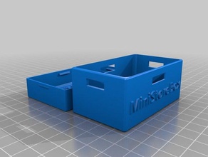 storeboxmini tools bag clip berging plastic model storage box 3d print model - Mito3D