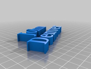 john denver logotipo 2 3 d impressão 3d print model - Mito3D