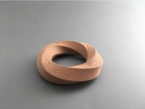 torc ringmoebius pentagon math art bracelet impossible object infinite 3d print model - Mito3D