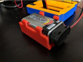 9v battery holder electronics arduino 3d print model - Mito3D