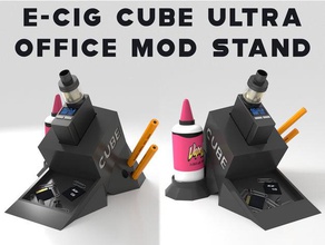 ecig smok cube ultra vape stand table accessory hobby e-cig holder mod model vapers station 3d print model - Mito3D