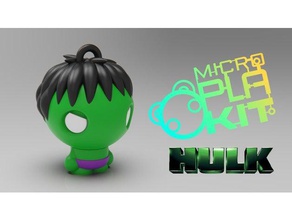 hulk microplakit series updated toys games action figure bruce banner charm collectible collection figurine keychain marvel comics studios universe miniature nsfw purakito toymaker 3d print model - Mito3D