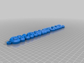 il mio nome personalizzato portachiavi organizzazione 3d print model - Mito3D