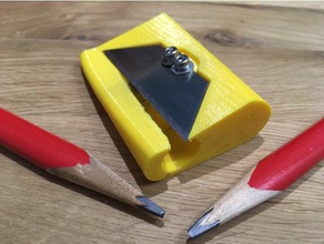 Zimmermann Bleistift Anspitzer diy charpentier Schritt taille-crayon utility-Klinge Holz die Holzbearbeitung Werkzeuge für 3d print model - Mito3D