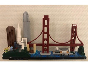 lego architecture holder toy game accessories 21043 san francisco 3d print model - Mito3D
