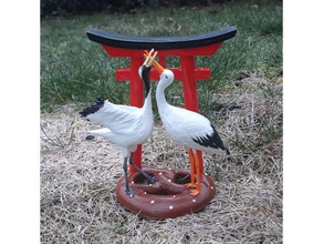 l'amour du japon alsace animaux bretzel cigogne grue konotori koonotori kounotori oiseau torii tsuru 3d print model - Mito3D